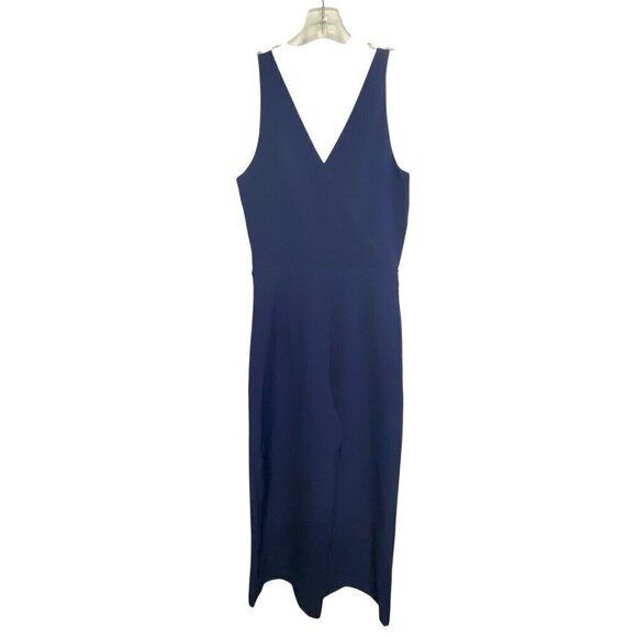 Sam Edelman Size XS Navy Blue Jumpsuit Side Zip Lined - Picture 1 of 6